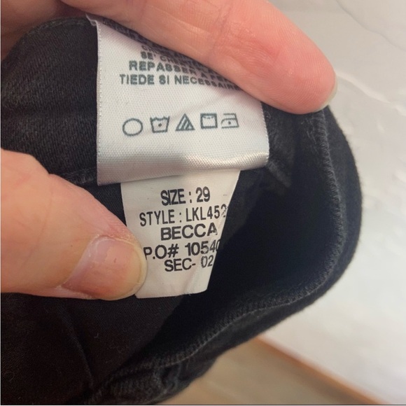 Joes Straight Leg Ankle Jeans Black Mid Rise Size 29 - Picture 4 of 5